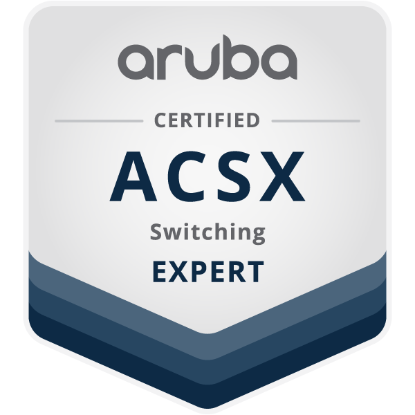 Aruba Certified Switching Expert (ACSX) Cert Bundle: HPE6-A69 Voucher + Free past questions Aruba Certified Switching Expert (ACSX) Cert Bundle: HPE6-A69 Voucher + Free past questions